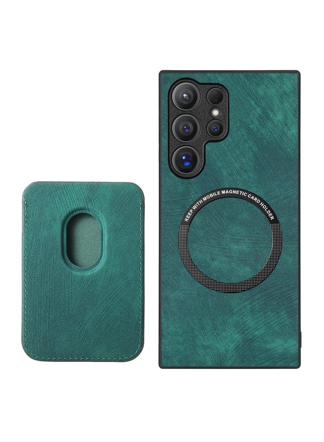 اس-توب جراب لهاتف Samsung Galaxy S25 Ultra 5G جراب جلدي عتيق مع حقيبة بطاقات مغناطيسية للهاتف - Image 3