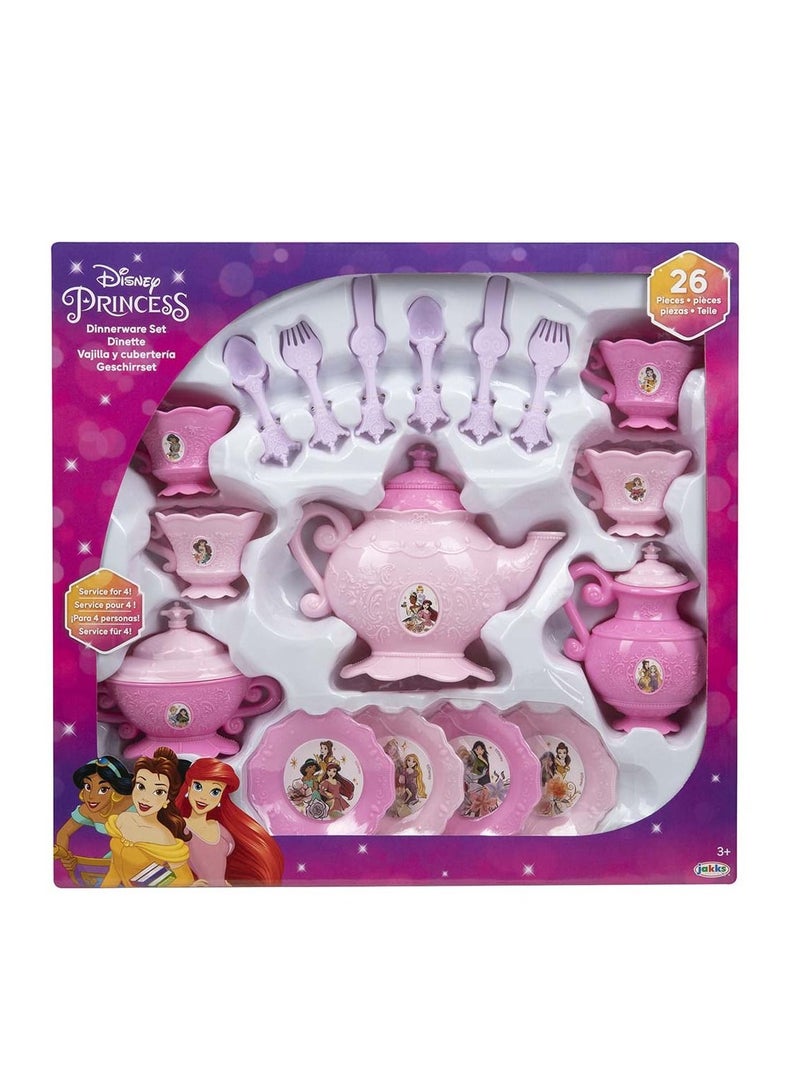 Disney Princess Dinnerware Tea Set 26 Pieces - Image 1