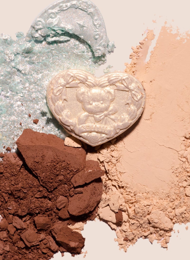 Flower Knows The Sweetie Bear Collection 6-Color Makeup Palette – 03 Mint Chocolate (Cocoa Mint) - Image 4