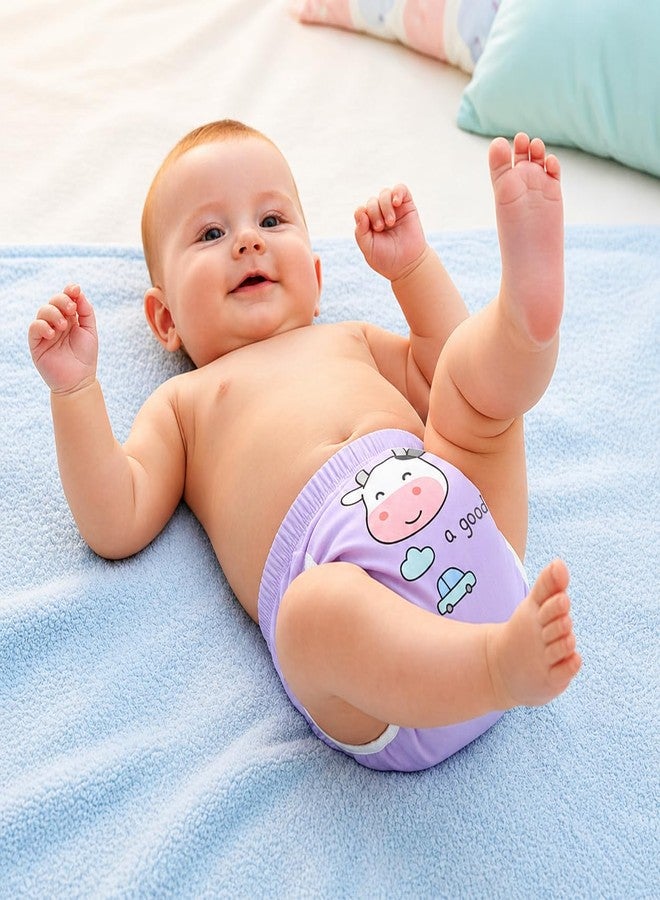 Dharmnirdosh Baby Diaper Pants,Potty Training Panties/Padded Underwear | Soft, Washable & Reusable Cotton Nappies for Boys & Girls | Multi Pattern Design (Multicolor) (4, 1-2 Years) - Image 3