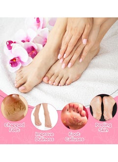 SGS Moisturizing Gel Silicone Spa Socks Non Slip Heel Socks Infused with Essential Oils and Vitamins Repair Cracked Skin Moisturizing Treatment Foot Care Multicolor (1 Pair)  - Image 5