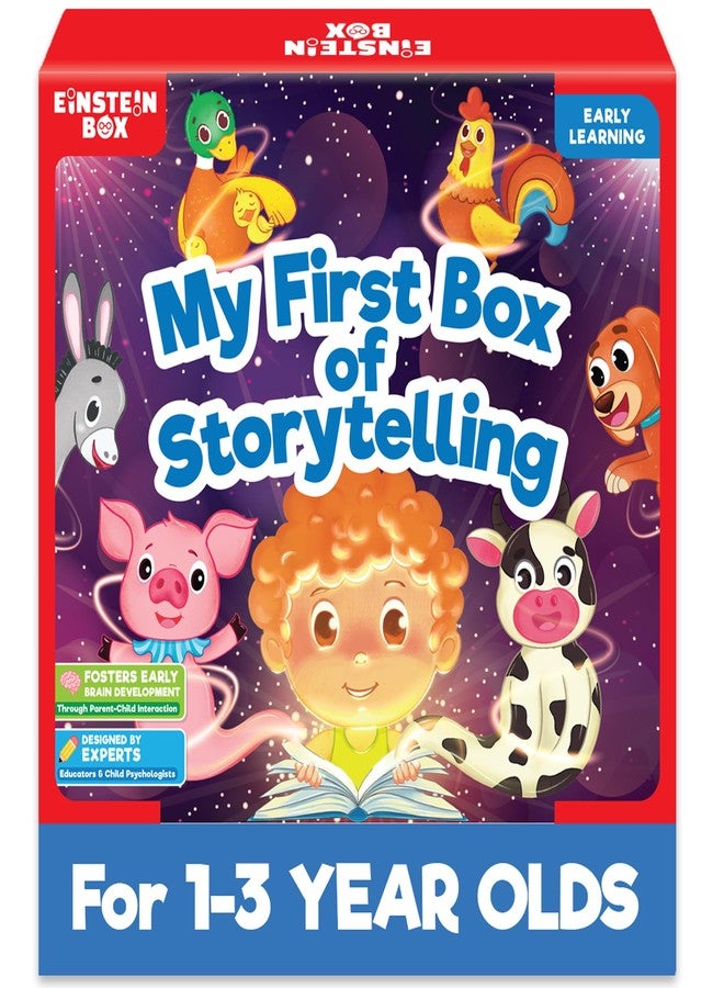 Einstein Box My First Box of Storytelling for Boys & Girls 1,2,3,4,5 Years | Toys & Gifts for 1+ Year Olds | with Story Books & Pretend Play Masks |,colourful theme - Image 1