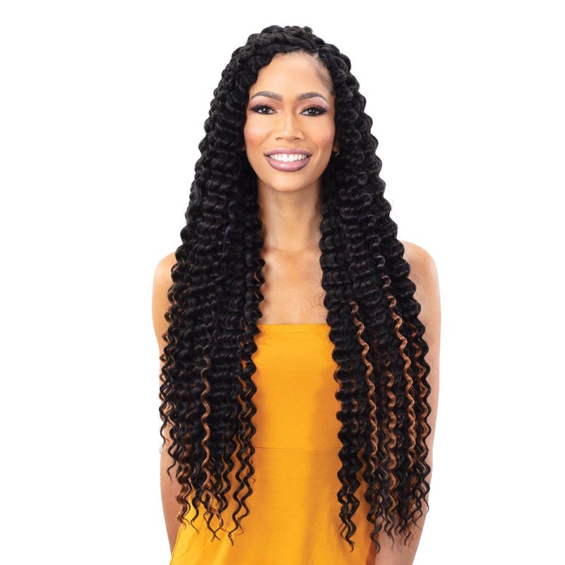 Freetress Crochet Braid DEEP TWIST EXTRA LONG 1Jet Black