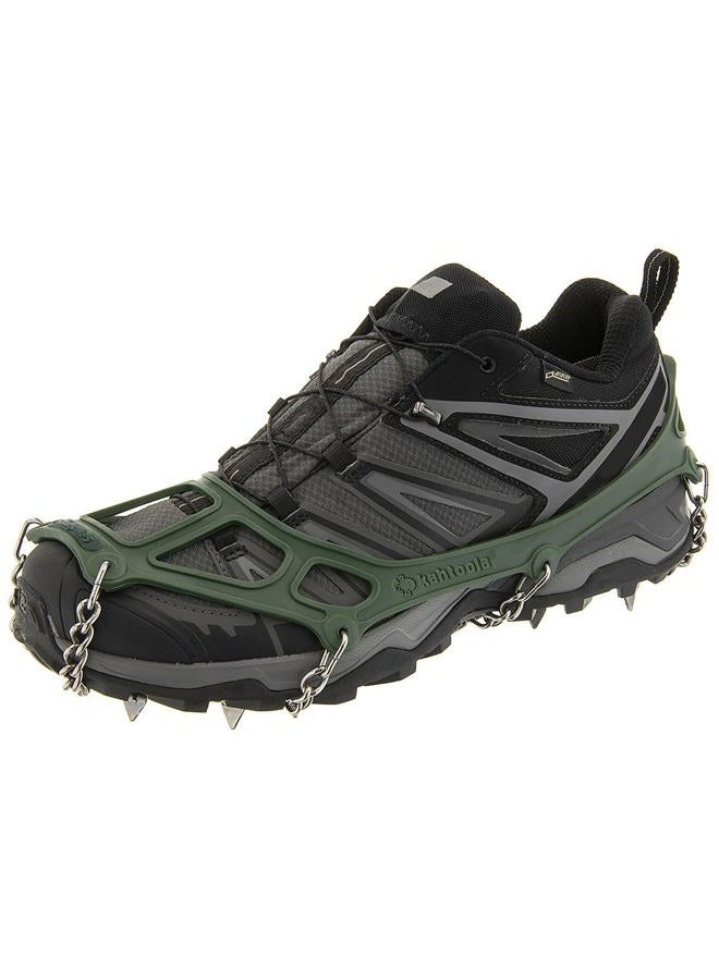 Kahtoola MICROspikes Footwear Traction for Winter Trail Hiking & Ice Mountaineering - Forest Green - X-Large - Image 1