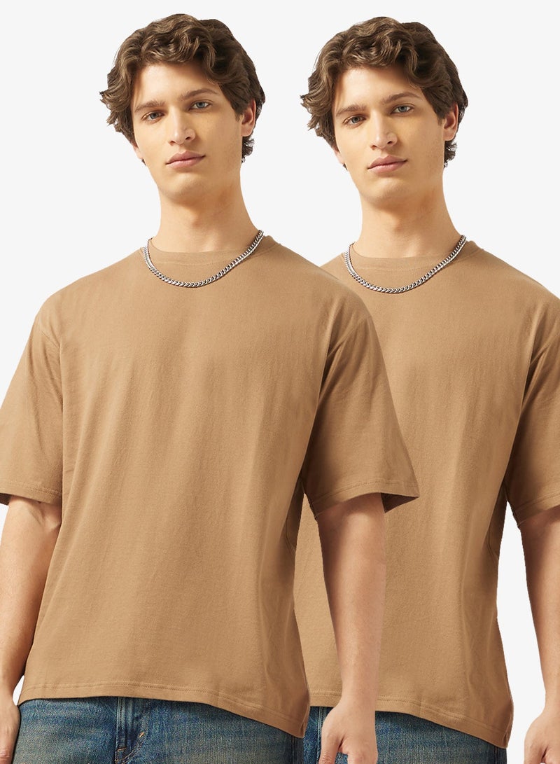 Seventy Five Basics Pack of 2 Oversized T-Shirt - Image 1