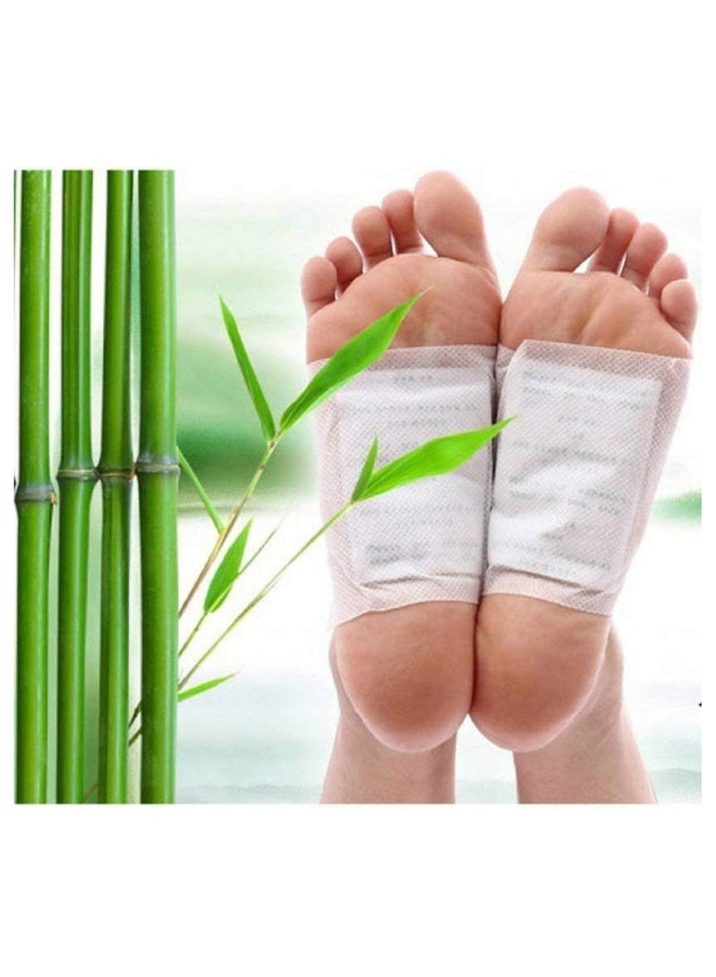 كينوكي Box Kinoki Detox Foot Patches Bamboo Wormwood Pads with Adhesive Foot Care Improve Sleep - Image 2