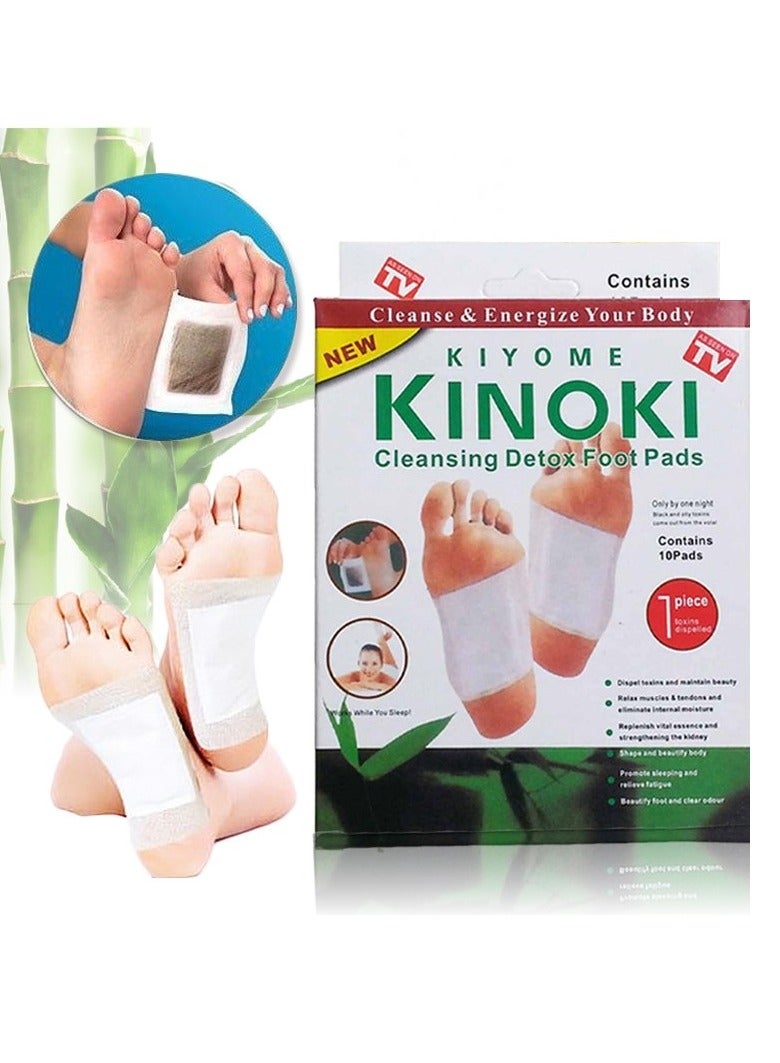 كينوكي Box Kinoki Detox Foot Patches Bamboo Wormwood Pads with Adhesive Foot Care Improve Sleep - Image 1