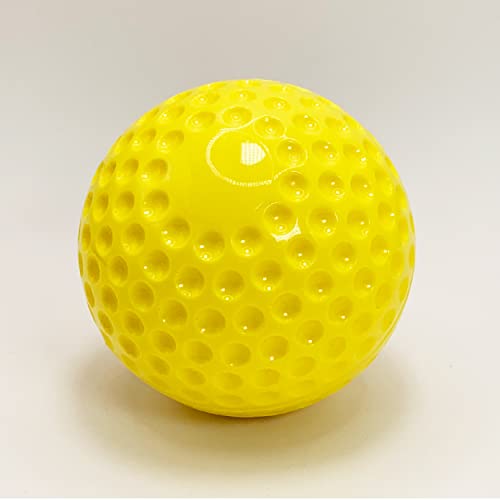Markwort Pitching Machine Baseball with Dimples, Yellow, 9-Inch (Dozen) - Image 3