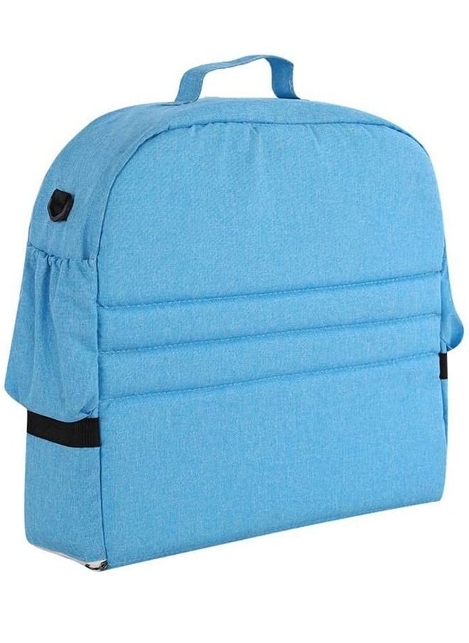 Baby Bed,DMG Portable Baby Bed ,Foldable Infant Crib,With Cartoon Toys, Detachable Cotton Cover,Suitable for travel and home use,Easy to carry. (Blue)
