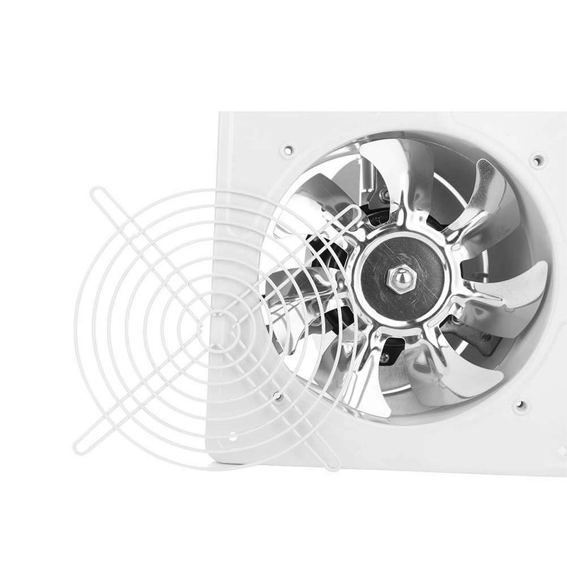 Focket 40W 220V Window Fan,Reversible Airflow Blades,Wall Mounted Ventilation Fan for Kitchen Garage Air Vent Ventilation(White) - Image 5