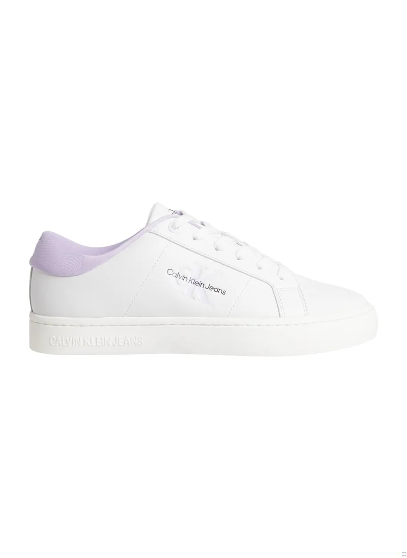 Calvin Klein Jeans Women's Leather Trainers - Leather, White