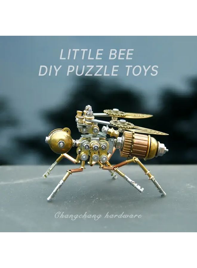 Little Bee Steampunk Mechanical Metal Puzzle DIY Model With Tools Holiday Gift - Image 2