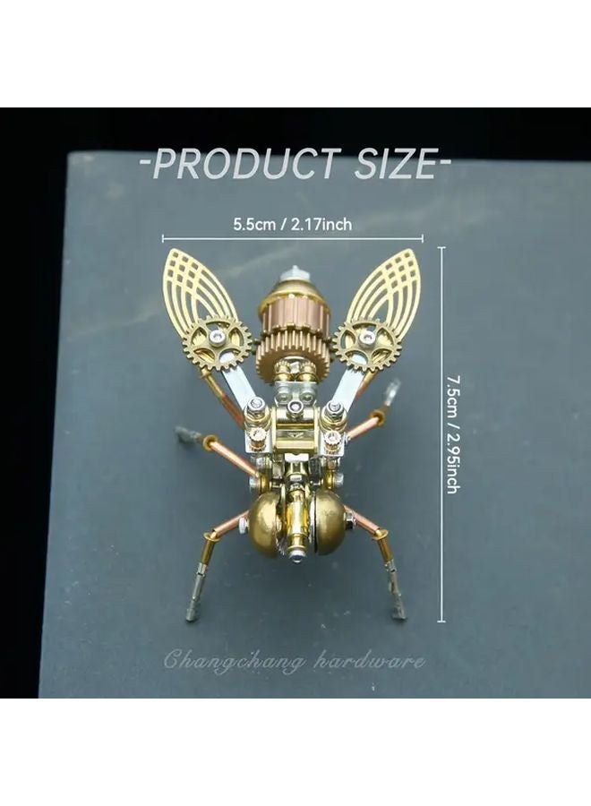 Little Bee Steampunk Mechanical Metal Puzzle DIY Model With Tools Holiday Gift - Image 3