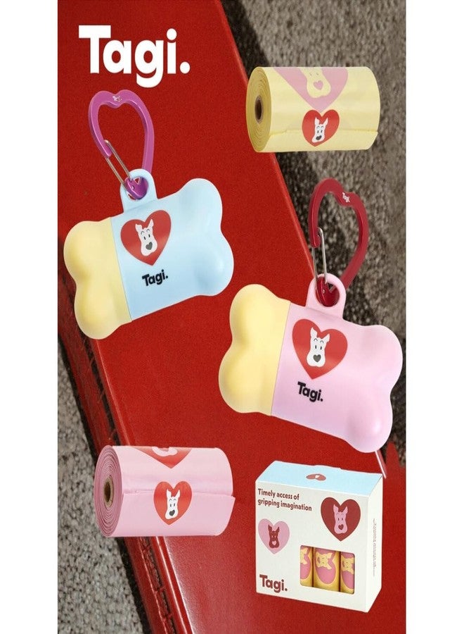 Tagi. The Fruits of Love Dog Poop Bag Rolls with Dispenser, Portable Pet Waste Bags for Dog Walking, Leak Proof and Extra Thick, 1 Berry Poop Bag Holder and 8 Roll Bags - Image 2