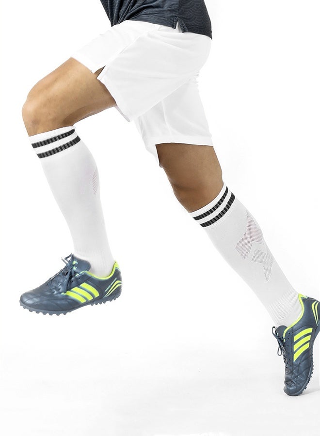Two-Stripe Long-Calf Training Football Socks, 2 Pairs for Youth - Image 5
