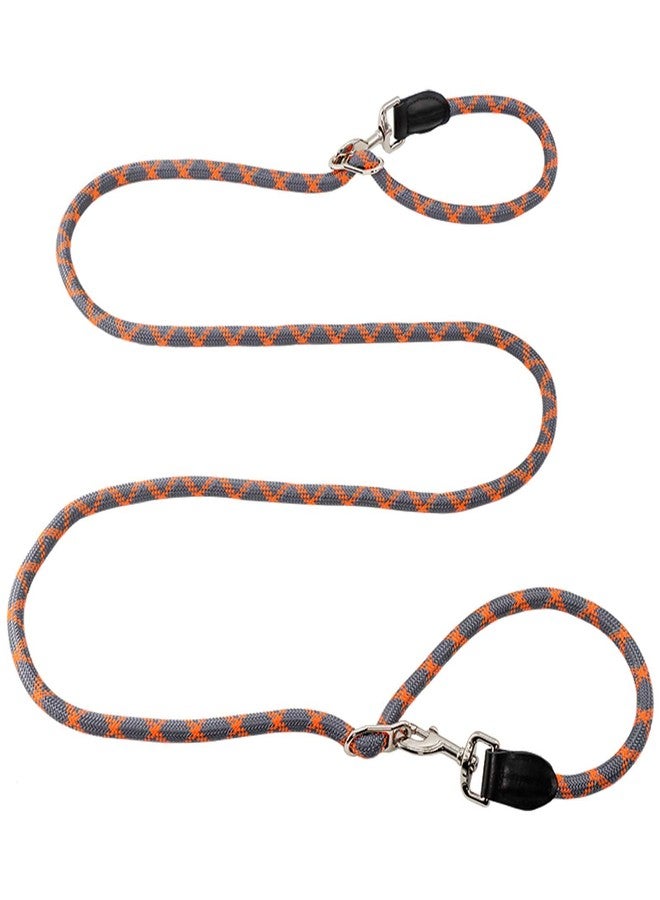 Gihunk Hands Free Dog Leash(8.5ft), 8 in 1 Multifunction Nylon Double Leash for Dogs,1.2cm Dog Training Leash with Reflective Stitching, Adjustable Waist Dog Leash Fits all Waist for Medium Large Dogs-Orange - Image 1