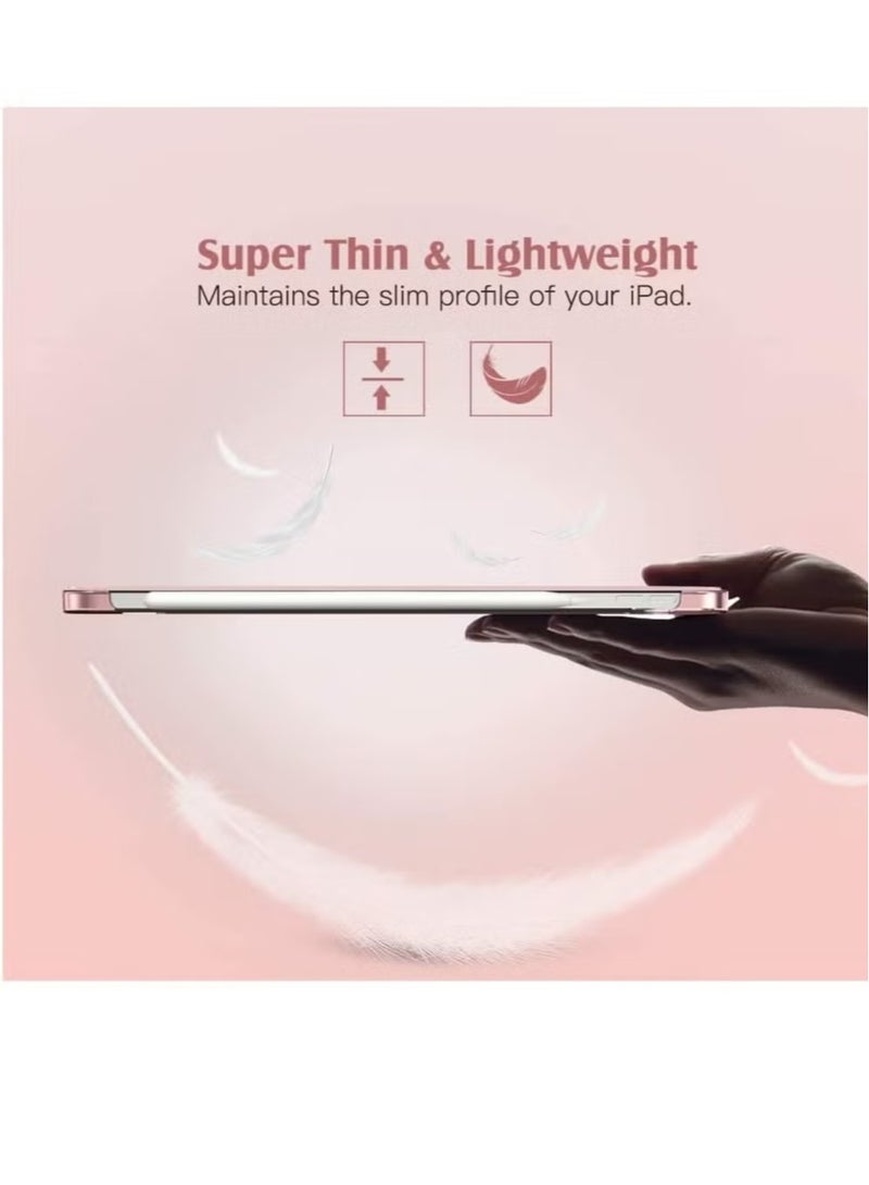 ELTRAZONE Case for iPad 10th Generation 10.9 Inch (2022 Model), Slim Stand Hard Back Shell Cover with Auto Wake/Sleep Function, Pink Color – Lightweight, Durable Protection, Perfect Fit, Shockproof and Scratch-Resistant for Daily Use - Image 2