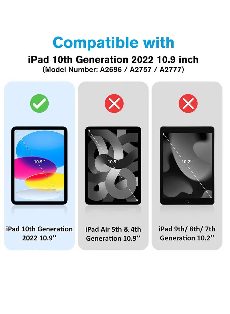 ELTRAZONE Case for iPad 10th Generation 10.9 Inch (2022 Model), Slim Stand Hard Back Shell Cover with Auto Wake/Sleep Function, Pink Color – Lightweight, Durable Protection, Perfect Fit, Shockproof and Scratch-Resistant for Daily Use - Image 3