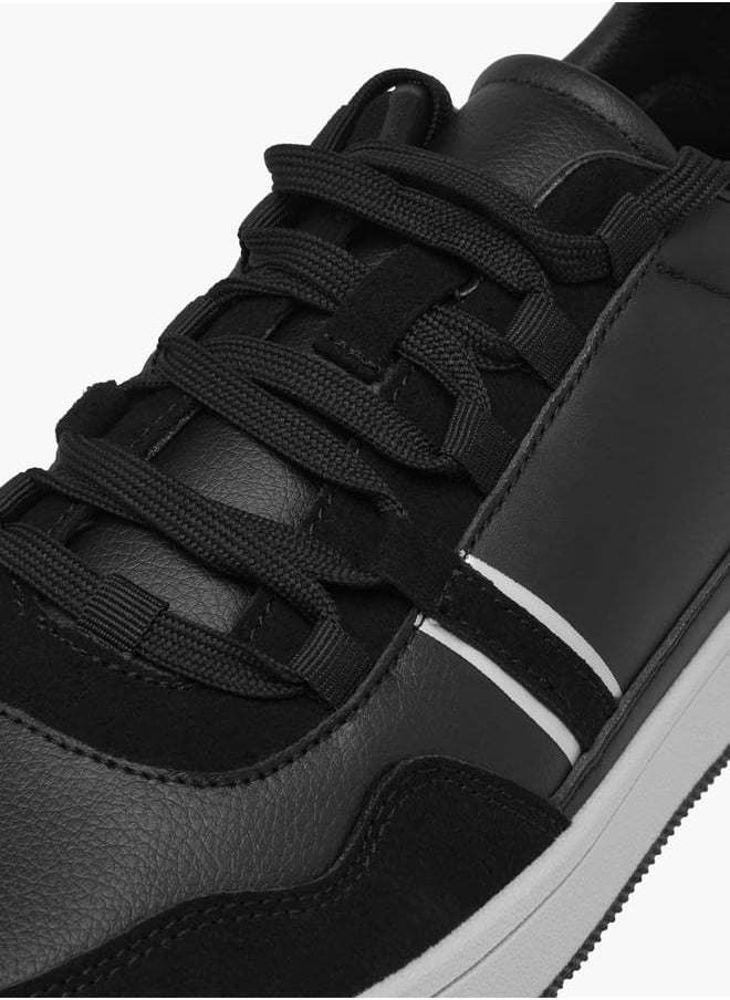 LBL by Shoexpress Men's Panelled Sneakers with Lace-Up Closure  - Image 4
