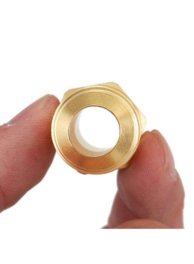 Litorange 3 PCS Brass Tube Coupler Pipe Flare Fitting Union Connector Gas Adapter 1/2 Inch Hose Connector 1/2'' Male Flare x 1/2 Inch Male Flare - Image 4