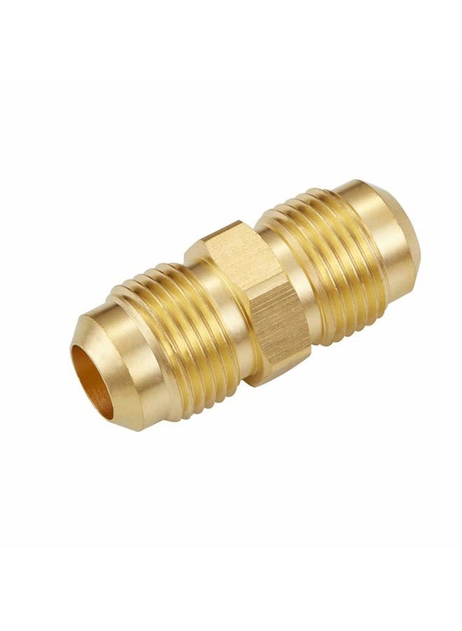 Litorange 3 PCS Brass Tube Coupler Pipe Flare Fitting Union Connector Gas Adapter 1/2 Inch Hose Connector 1/2'' Male Flare x 1/2 Inch Male Flare - Image 3