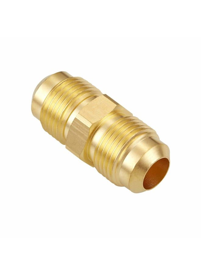 Litorange 3 PCS Brass Tube Coupler Pipe Flare Fitting Union Connector Gas Adapter 1/2 Inch Hose Connector 1/2'' Male Flare x 1/2 Inch Male Flare - Image 2