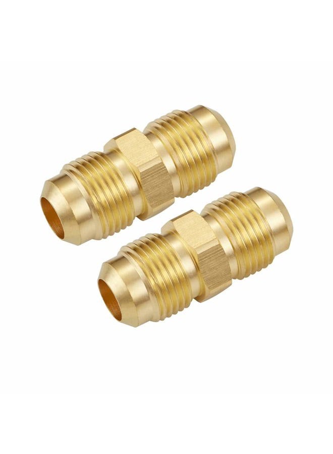 Litorange 3 PCS Brass Tube Coupler Pipe Flare Fitting Union Connector Gas Adapter 1/2 Inch Hose Connector 1/2'' Male Flare x 1/2 Inch Male Flare - Image 5