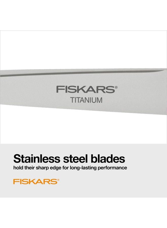 Fiskars SoftGrip Titanium Scissors - Contoured Performance All Purpose - 8" Titanium - Straight Paper Scissors for Office, and Arts and Crafts - 3-Count - Image 4