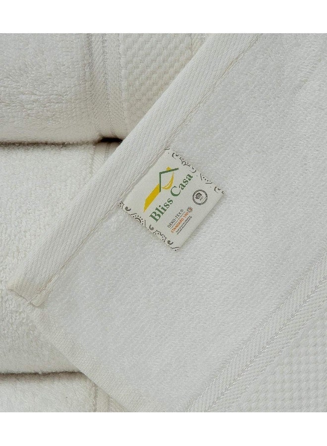 Bliss Casa Cove Cotton Bath Towels 4 Pack 70 x 140 CM 500 GSM Cotton Bath Towel Set for Home Hotels Pool And Beach - Image 4