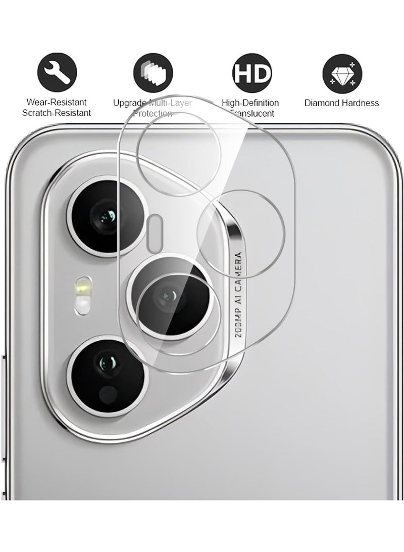 Muzz Camera Lens Protector Compatible with Honor 400 Pro 2025 3D Glass Lens Ultra Thin Tempered Glass Scratch Resistant Camera Protector For Honor 400 Pro 2025 - Image 2