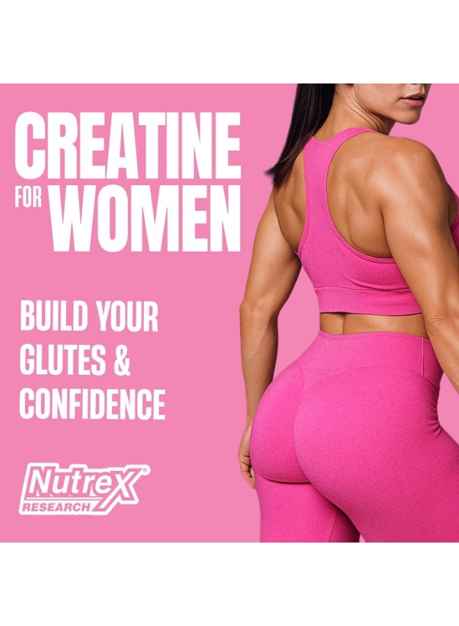 كرياتين نوتريكس ريسيرش للنساء - بنكهة الليمون الوردي | 5 غرام كرياتين، 2 غرام كولاجين، أحماض أمينية متفرعة السلسلة وحمض الهيالورونيك | خالٍ من الغلوتين، 30 حصة - view 2