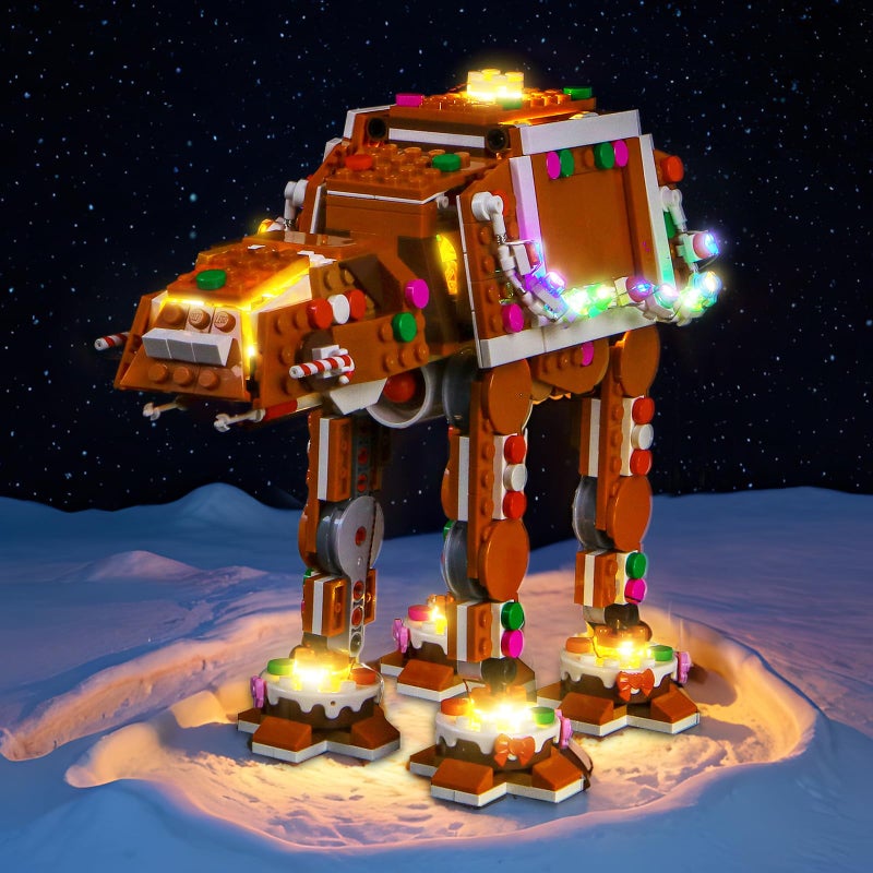 LocoLee Customized Light kit Compatible with Lego 40806 Gingerbread atat Walker  No Model Only Light LED Lighting Accessories Compatible with Lego 40806 Customized Version - Image 3