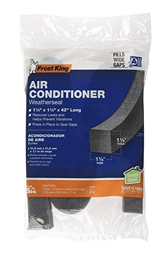 Frost King AC42H Air Conditioner Weatherseal Tape, 1-1/4 by 1-1/4 by 42-Inch,Black - Image 3