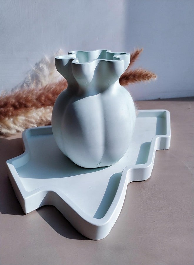 Wehous Unique Vase Resin Molds, Irregular Lucky Bag Container Storage Jar Bottle Mold Silicone Flower Vase Planter Mold for Epoxy Resin Concrete Cement Craft Jewelry Holder Halloween Christmas Decor - Image 5