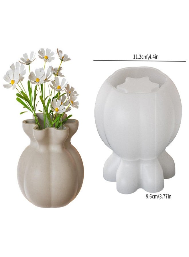 Wehous Unique Vase Resin Molds, Irregular Lucky Bag Container Storage Jar Bottle Mold Silicone Flower Vase Planter Mold for Epoxy Resin Concrete Cement Craft Jewelry Holder Halloween Christmas Decor - Image 2