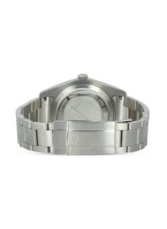 Chairman GENEVE Men's Stainless Steel Wrist Watch with White Dial and Colorful Arabic Numbers with Date  - Image 3