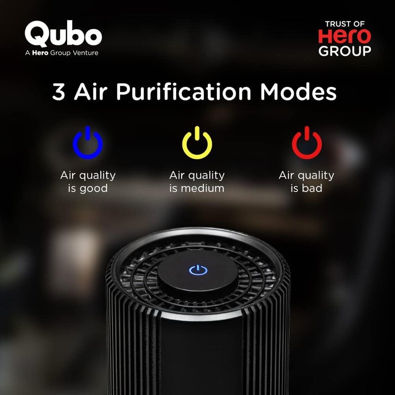 Qubo Car Air Purifier from HERO GROUP | 3-layer Filtration | Smart Ionizer Function | TVOC Sensor | Removes PM2.5 & Dust - Image 1