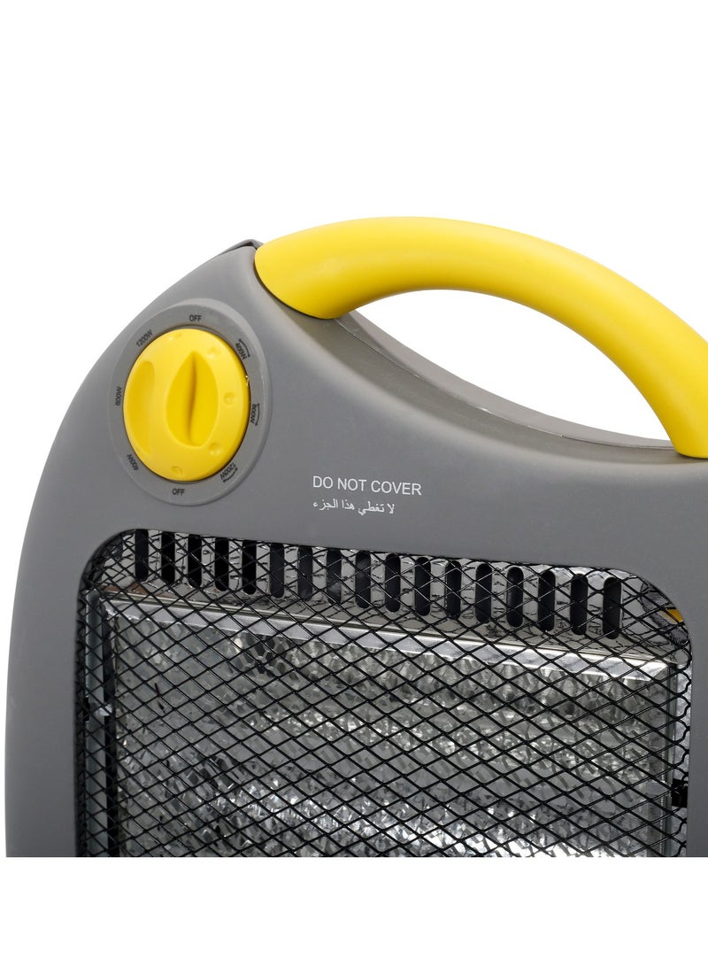 HEATER WITH 3 HEATING LEVELS SAFETY TIP OVER SWITCH & OVERHEAT PROTECTION 1200 WATTS - Image 3