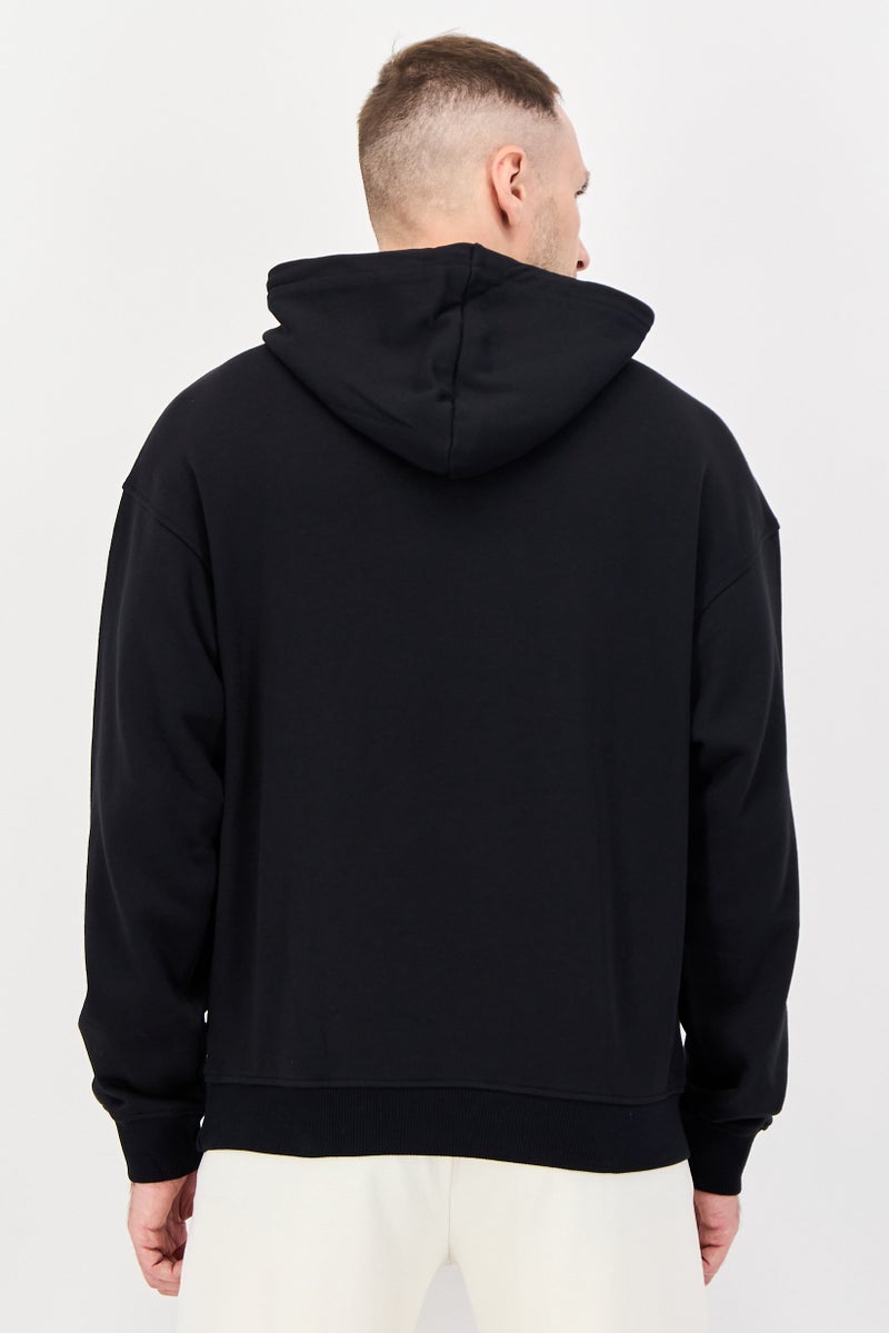 Reebok Men Sportswear Fit Long Sleeve Outdoor Hoodies, Black - Image 3