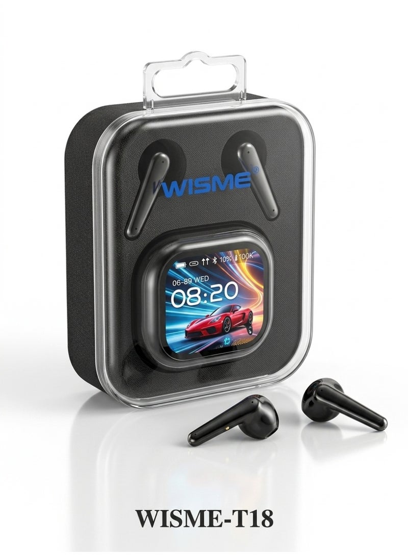 WISME Smart Airpods with Touch Screen - T18 - Image 1