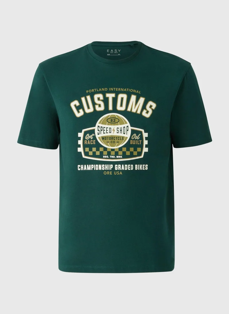 ماتلان Green Customs Printed T-Shirt