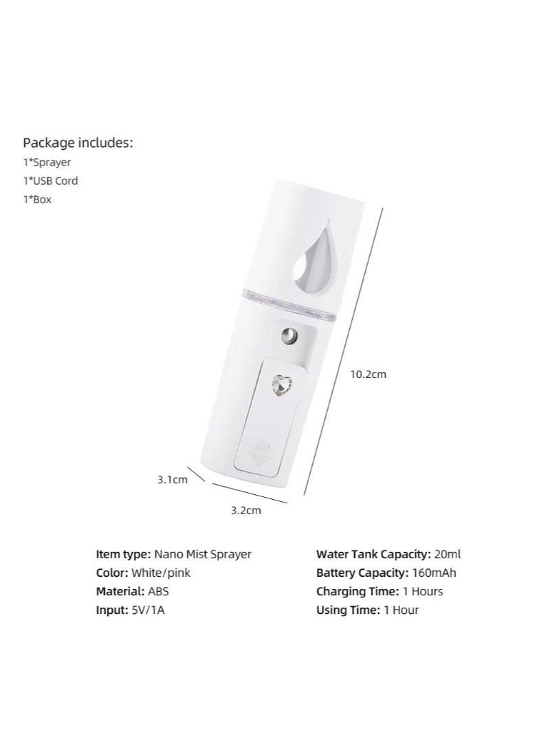 Durah 20ml Nano Mist Sprayer Top Mirror Design Nutrient Absorption Sprayer Skin Moisturizing Hydration Nebulizer Hydrating Humidifier - Image 5