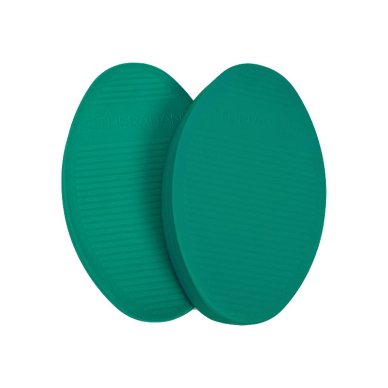 THERABAND Stability Trainer Pad, Beginner Level, Firm, Set of 2, Green Foam Balance Pad for Physical Therapy, Exercise Pad for Core Strength, Lightweight Non-Slip Balance Trainer, Portable Foam Pad for Home or Clinic Use - Image 1