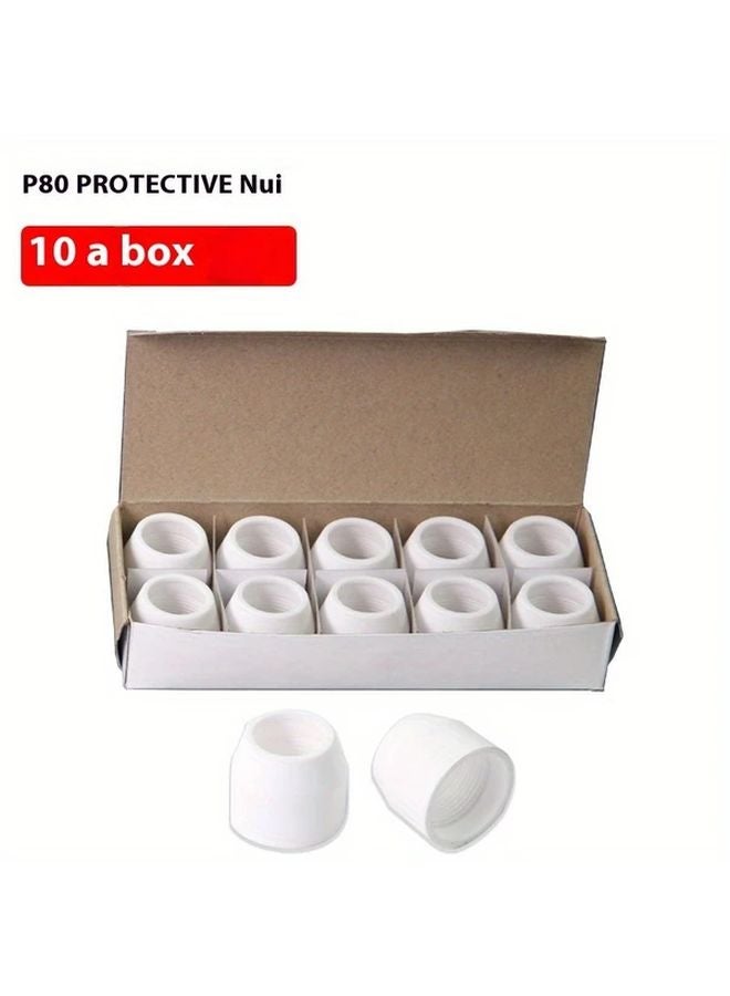 LGK100 Plasma Machine Protective Mouth Nozzle Cover Ceramic 10 Pcs Box - Image 1