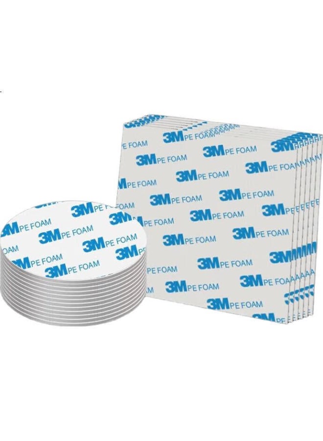 3M 3M Double-Sided Tape, Strong Adhesive, Waterproof, For Office Use/Etc, Student Stationery, Crafts, Etc. 1600T 100Mm*100Mm/5 Pieces - Image 1