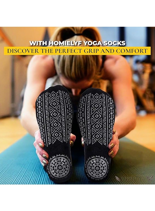 اسم المحتوى ناريلا جوارب اليوغا النسائية مقبض الانزلاق وحزام الكتف، مناسبة لبلاتيس، Barre نقية، الباليه، الرقص، ممارسة حافي القدمين 3 أزواج - Image 5