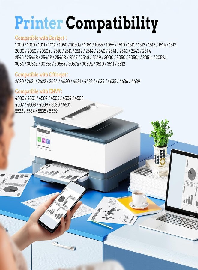 LxTek Remanufactured Ink Cartridge Replacement for HP 61XL Ink Cartridges - Image 2