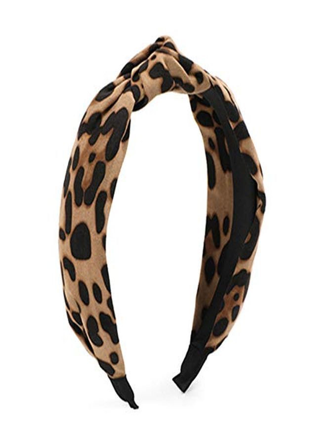 ShiQiao Spl Leopard Knotted Headbands For Women, Knot Wide Headband For Women'S Hair Accessories Clips, Cross Hairband Hair Hoop For Girls - Image 1