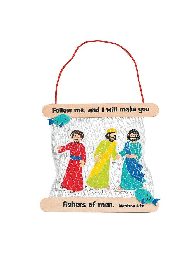 Fun Express Fisher of Men Bible Craft Kit for Kids - Makes 12 - VBS, Sunday School and Religious Craft Activities - Image 1