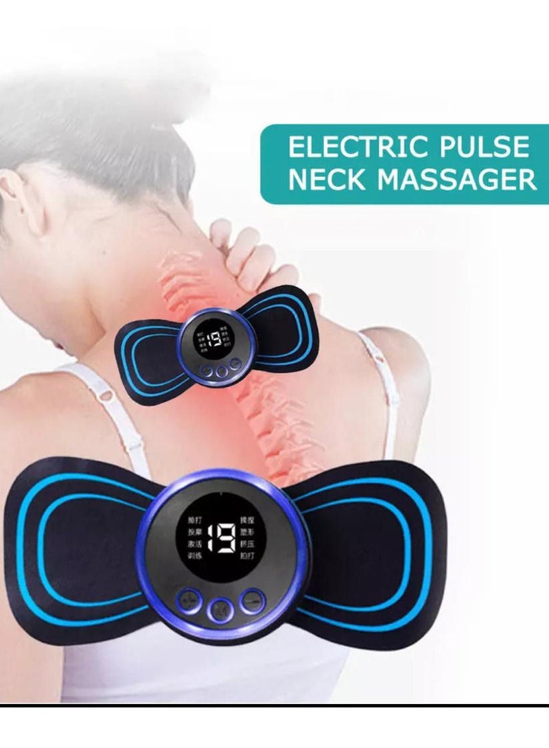 Generic Electric Neck Massager Portable Mini Size Shoulder Back Massager Relieve Fatigue Black  - Image 2
